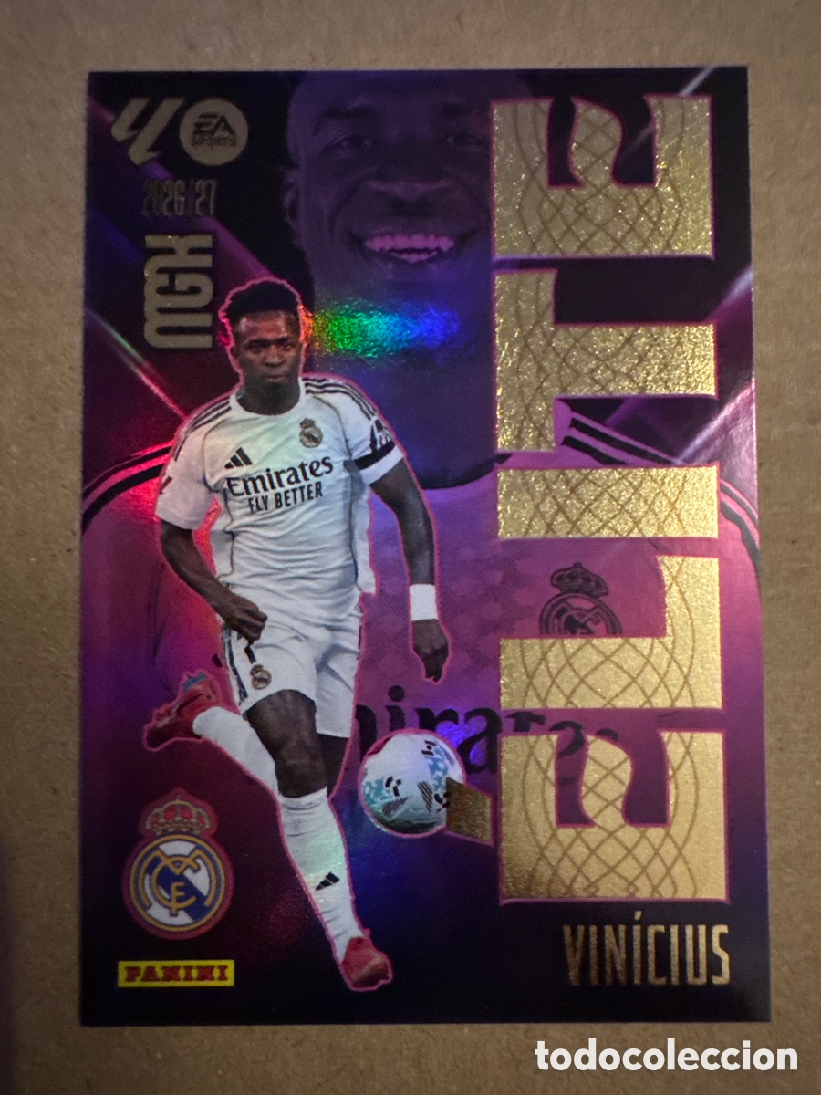Cromos de f&uacute;tbol: # 18 Vinicius Real Madrid ELITE Megacracks 26 27 2026 2027