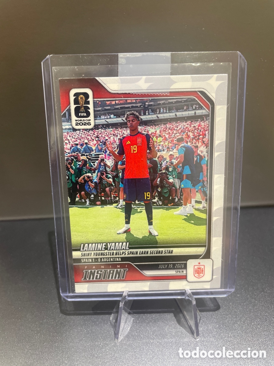 Cromos de f&uacute;tbol: Lamine Yamal 246 Panini Instant 2026 Espa&ntilde;a Shiny Youngster Helps Spain Earn Second Star
