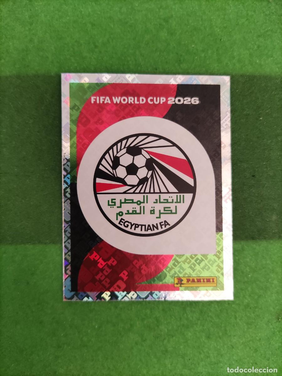 Cromos de f&uacute;tbol: Escudo Egipto EGY 1 Sticker Mundial 2026 FIFA World Cup / Sin pegar