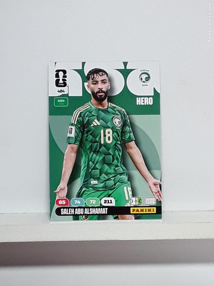 Cromos de f&uacute;tbol: ADRENALYN MUNDIAL 2026 WORLD CUP 26 ALBUM PANINI N 404 ARABIA SAUDI SALEH ABU ALSHAMAT