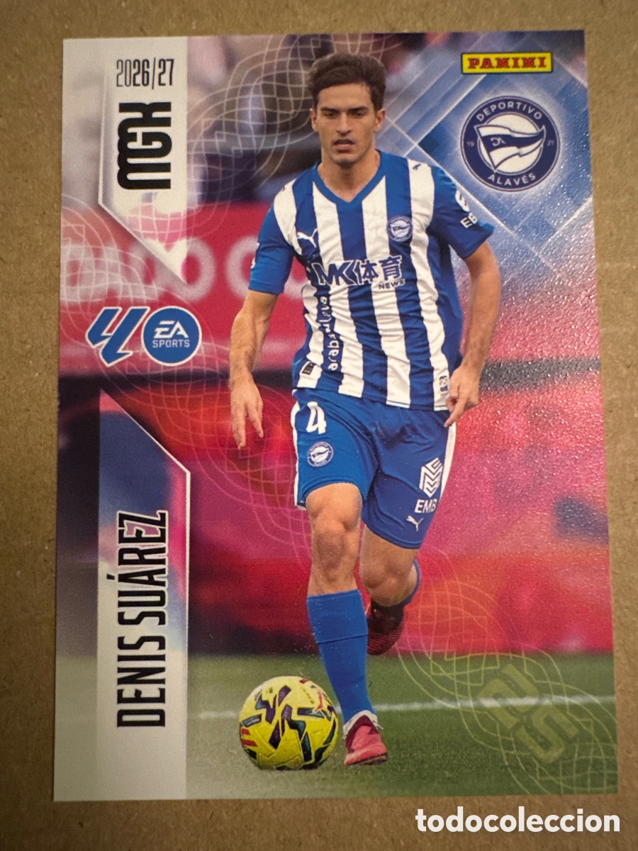 Cromos de f&uacute;tbol: # 32 Denis Su&aacute;rez Alav&eacute;s Megacracks 26 27 2026 2027