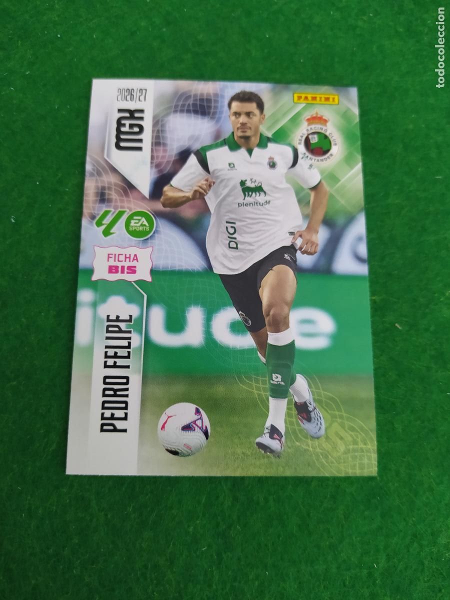 Cromos de f&uacute;tbol: MEGACRACKS 2026 2027 MGK 26 27 NUEVO - 2 EDICION BIS - RACING DE SANTANDER N&ordm; 277BIS PEDRO FELIPE