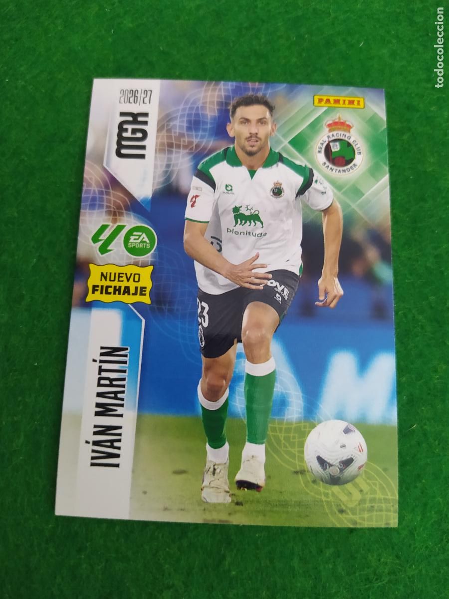 Cromos de f&uacute;tbol: MEGACRACKS 2026 2027 MGK 26 27 NUEVO - 2 EDICION NUEVO FICHAJE - N&ordm; 481 IVAN MARTIN RACING SANTANDER