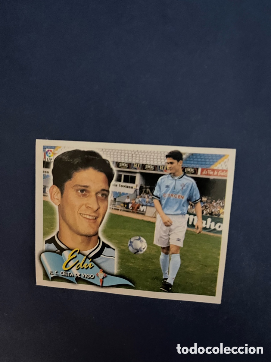 Cromos de f&uacute;tbol: Edu Celta de Vigo ( Fichaje 1 Bis ) Este 2000-01 ( recuperado )