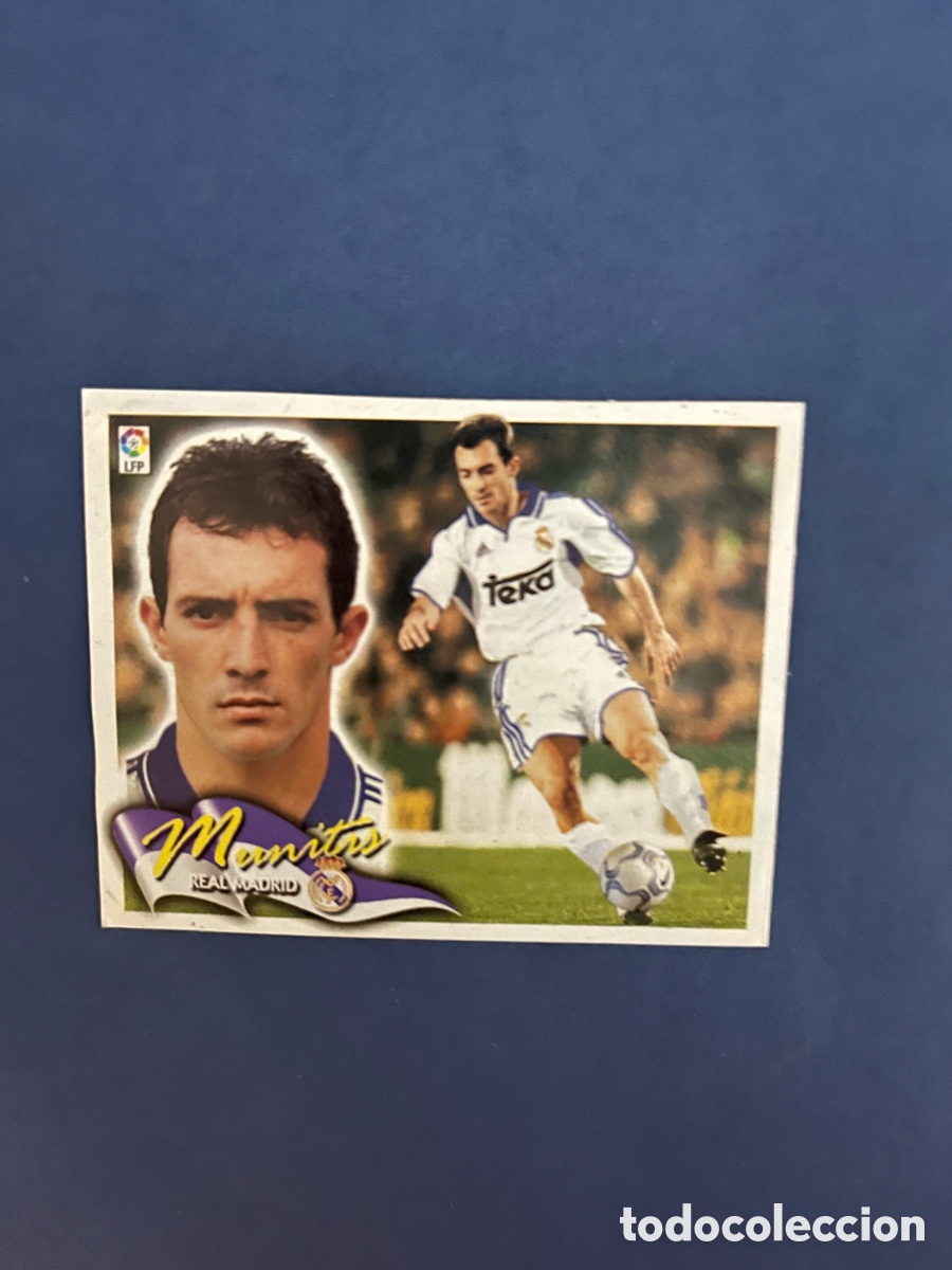 Cromos de f&uacute;tbol: Munitis Real Madrid ( coloca ) Este 2000-01 ( recuperado)