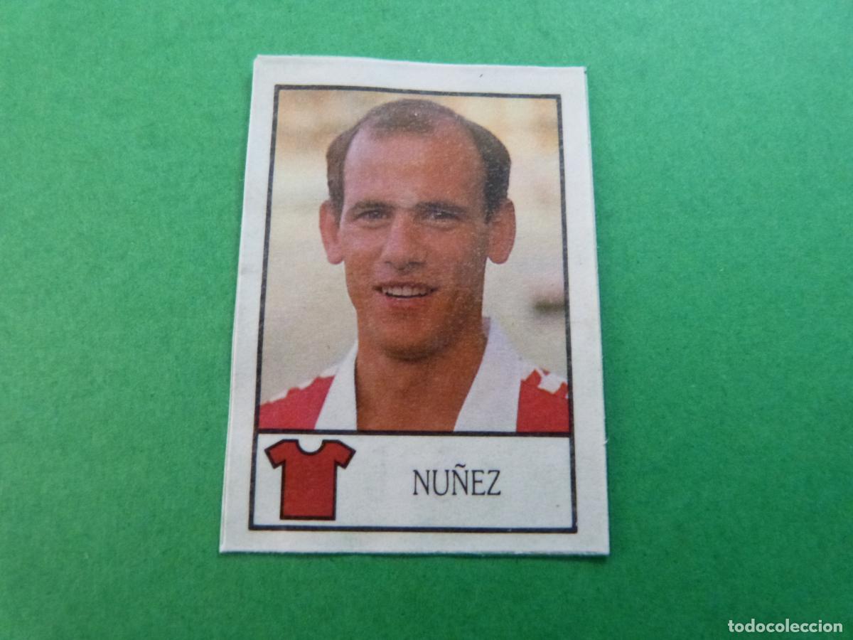 Cromos de f&uacute;tbol: CROMO FUTBOL NU&Ntilde;EZ REAL MURCIA C.F. RECORTADO N&ordm; 155 LIGA BOLLYCAO 1987-1988/87-88