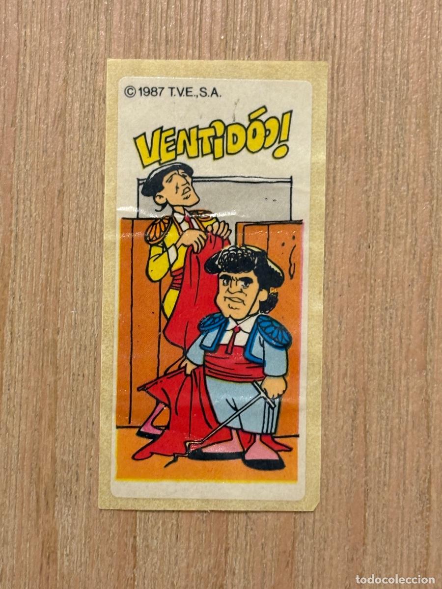 Cromos de f&uacute;tbol: 37. PEGATINA CROMO CHICLE (PULGA Y LINTERNA) D&Uacute;O SACAPUNTAS 1987 SIN PEGAR