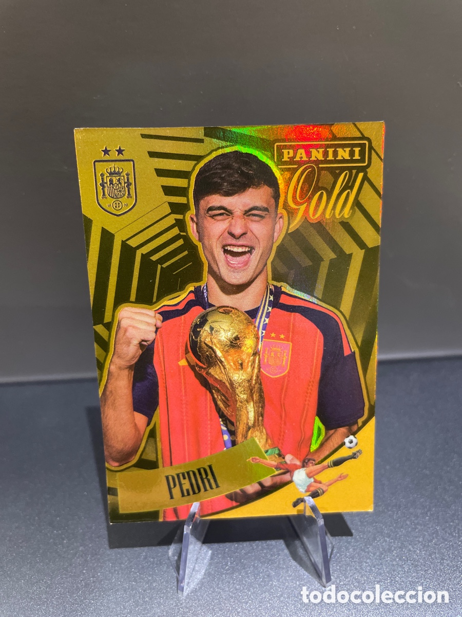 Cromos de f&uacute;tbol: Pedri 59 Gold Campeones Pasion Espa&ntilde;a Panini Club 2026 Seleccion Espa&ntilde;ola
