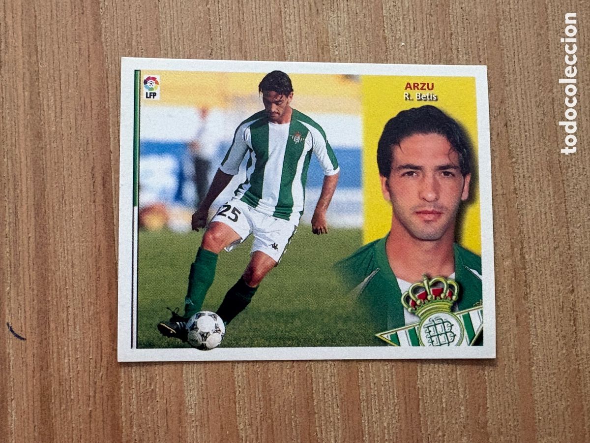 Cromos de f&uacute;tbol: 37. CROMO LIGA COLECCIONES ESTE 2003-04 03-04 REAL BETIS ARZU COLOCA SIN PEGAR