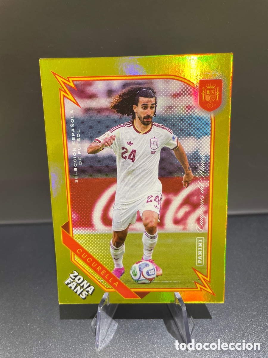 Cromos de f&uacute;tbol: Cucurella KO36 Kromix Gold Locomotora Zona Fans Pasion Espa&ntilde;a Panini Club 2026 Seleccion Espa&ntilde;ola