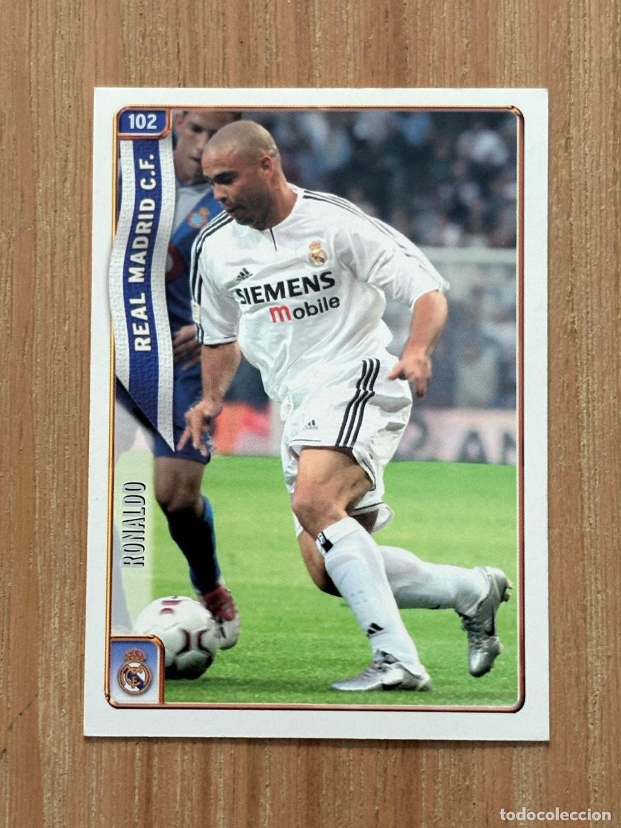 Cromos de f&uacute;tbol: 37. CROMO MUNDICROMO REAL MADRID RONALDO N 102. FICHAS 2005