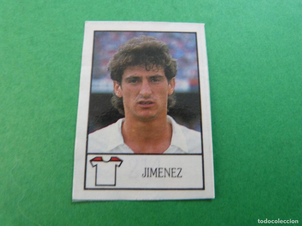 Cromos de f&uacute;tbol: CROMO FUTBOL JIMENEZ SEVILLA F.C. RECORTADO N&ordm; 214 LIGA BOLLYCAO 1987-1988/87-88