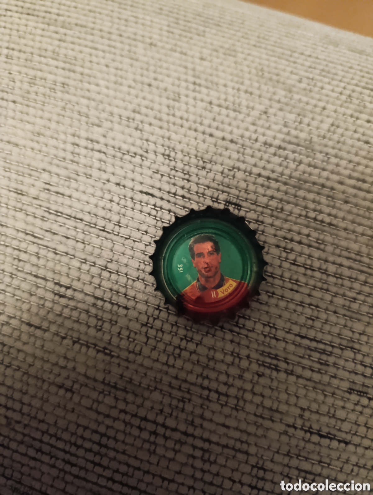 Cromos de f&uacute;tbol: Chapa Coca Cola Selecci&oacute;n Espa&ntilde;ola de Futbol n 11 Voro
