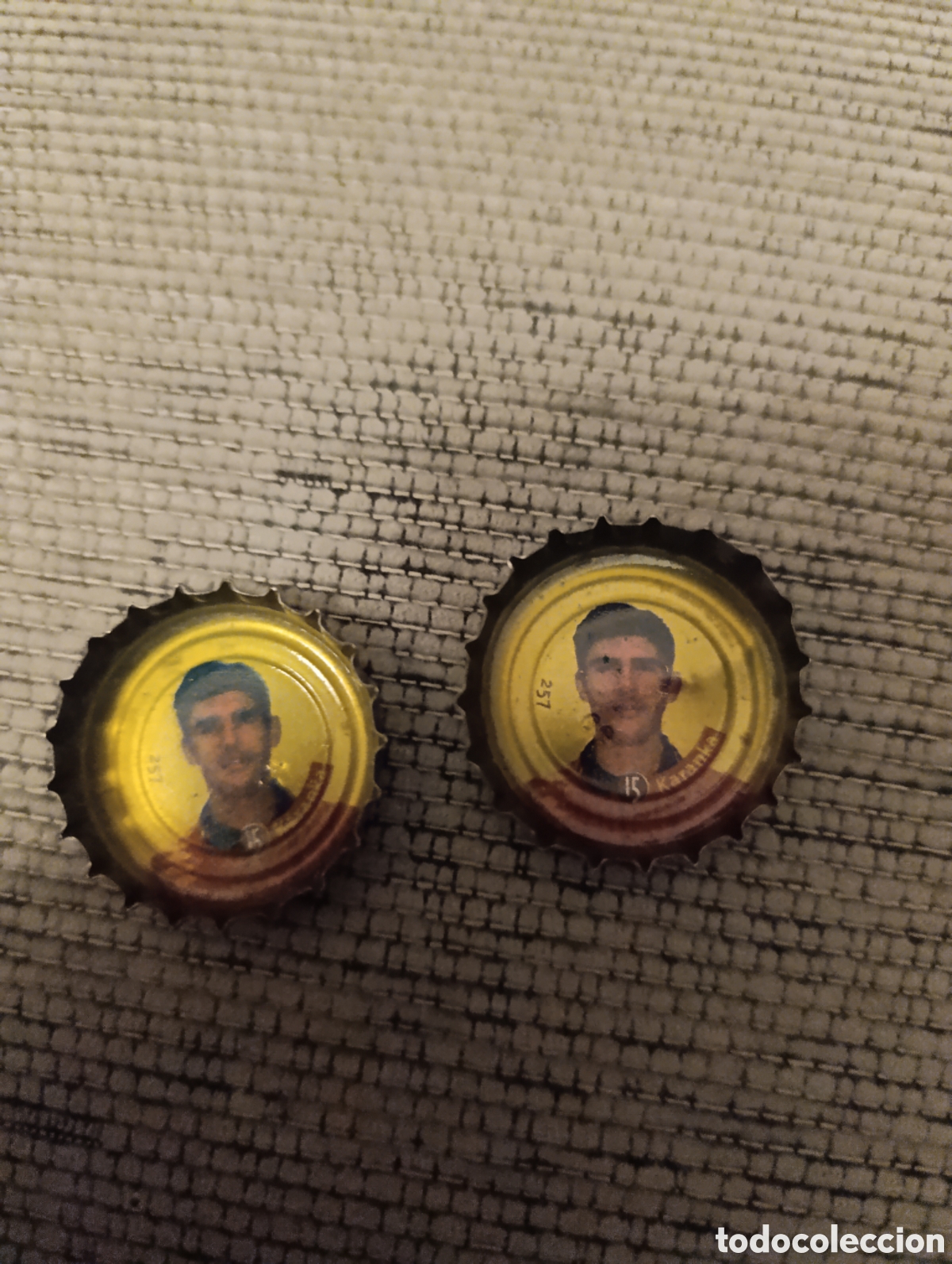 Cromos de f&uacute;tbol: Chapa Coca Cola Selecci&oacute;n Espa&ntilde;ola de Futbol n 15 Karanka