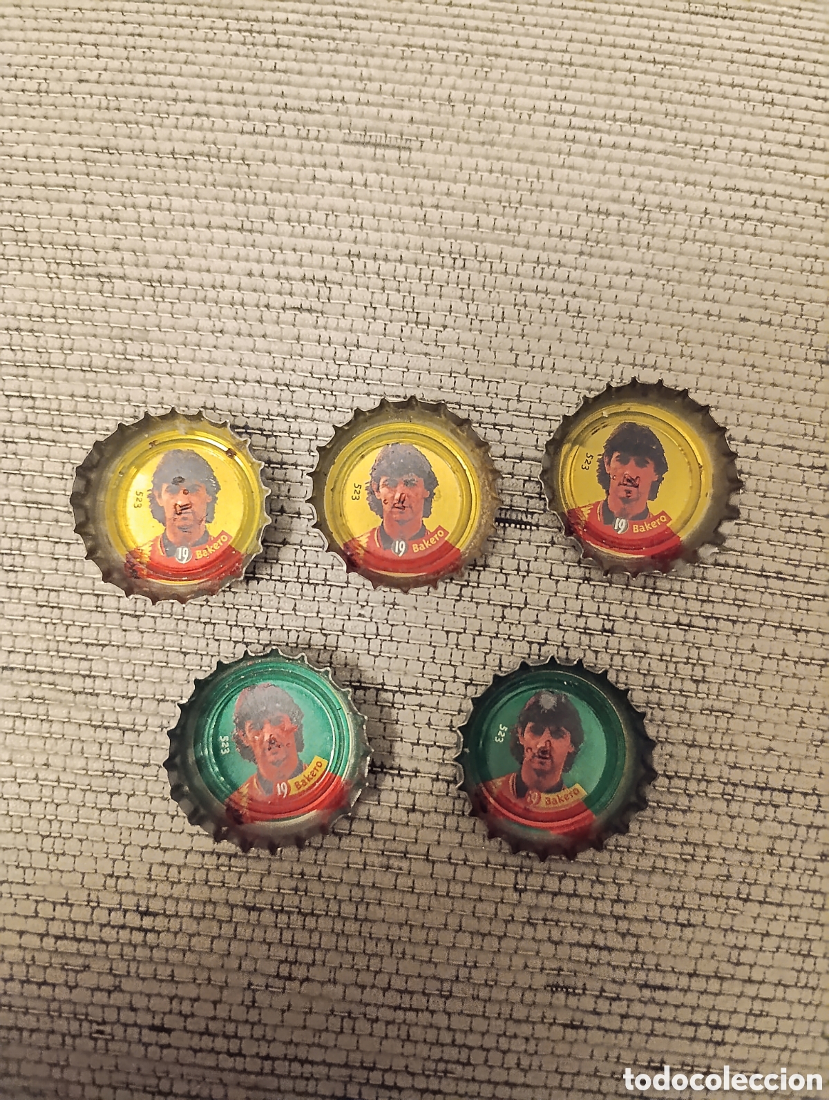 Cromos de f&uacute;tbol: Chapa Coca Cola Selecci&oacute;n Espa&ntilde;ola de Futbol n 19 Bakero