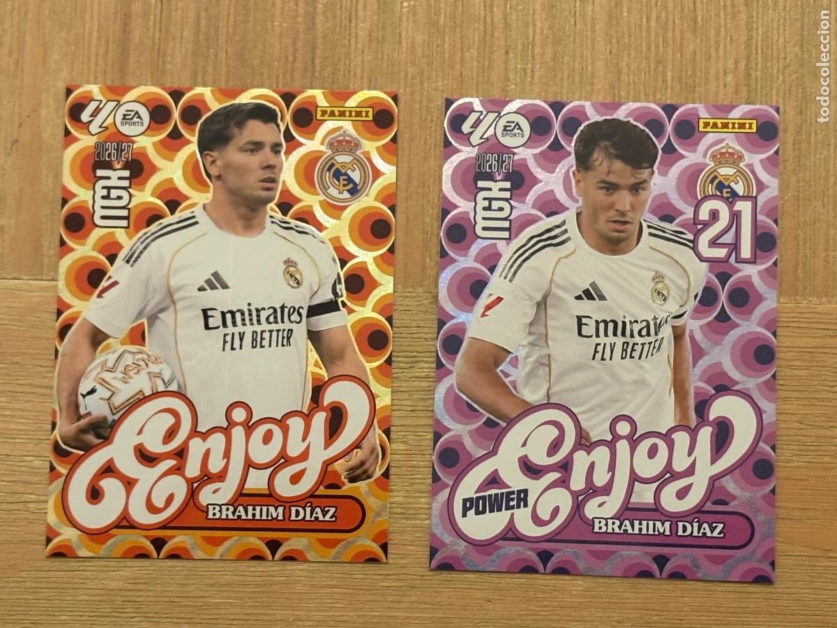 Cromos de f&uacute;tbol: 37. CROMO MEGACRACKS 2026-27 26-27 ENJOY + ENJOY POWER BRAHIM D&Iacute;AZ N 380+P380