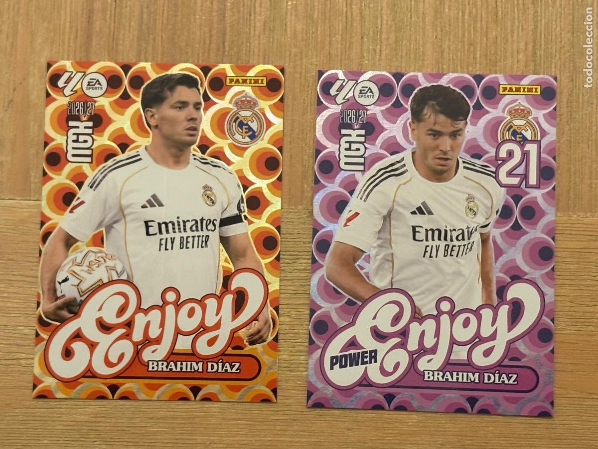 Cromos de f&uacute;tbol: 37. CROMO MEGACRACKS 2026-27 26-27 ENJOY + ENJOY POWER BRAHIM D&Iacute;AZ N 380+P380