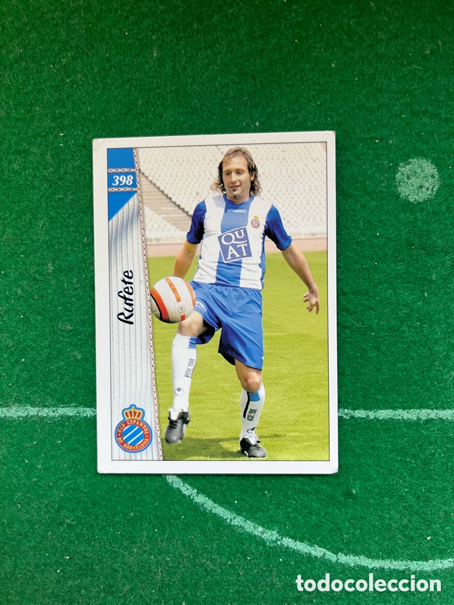 Football Stickers: 398 RUFETE ESPANYOL LAS FICHAS DE LA LIGA 2006 2007 MUNDICROMO