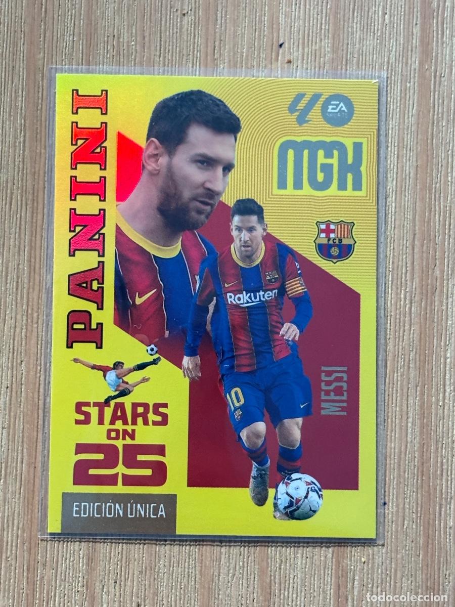 Cromos de f&uacute;tbol: CROMO LIONEL MESSI N 440 BARCELONA STARS ON 25 EDICION UNICA MGK MEGACRACKS LIGA 2026-27 26-27