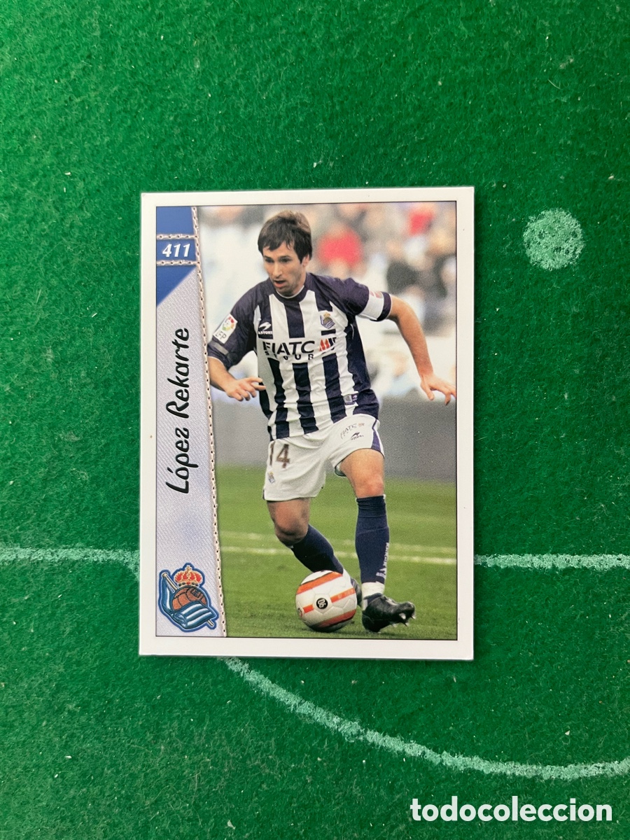Cromos de f&uacute;tbol: 411 ERROR L&Oacute;PEZ REKARTE REAL SOCIEDAD LAS FICHAS DE LA LIGA 2006 2007 MUNDICROMO