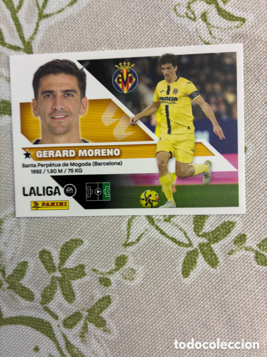 Cromos de f&uacute;tbol: Cromo Gerard Moreno N&ordm; 20 - Villarreal CF - Liga 2026-27 Colecciones Este / Panini (Sin Pegar)