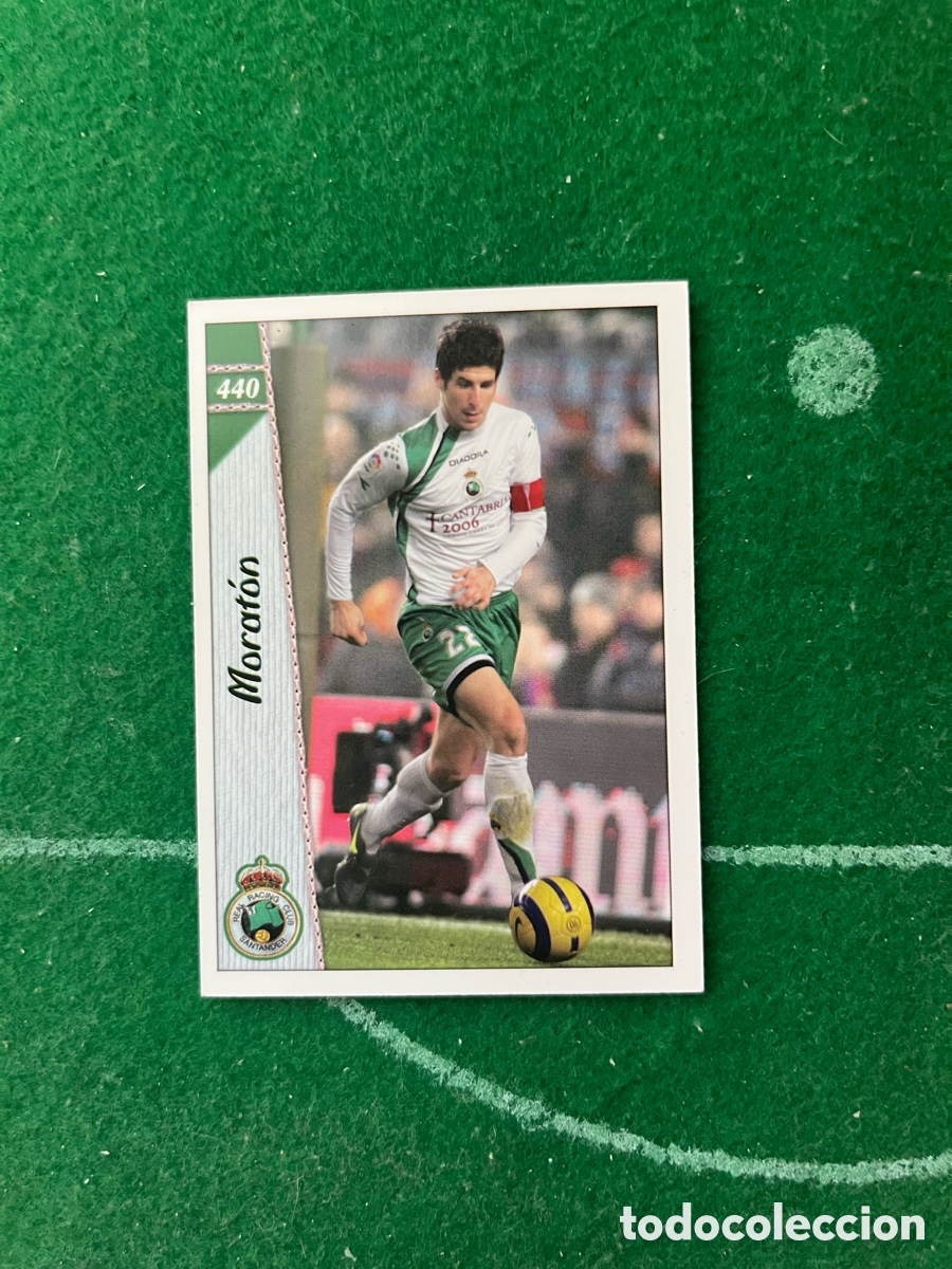 Football Stickers: 440 MORATON RACING DE SANTANDER LAS FICHAS DE LA LIGA 2006 2007 MUNDICROMO
