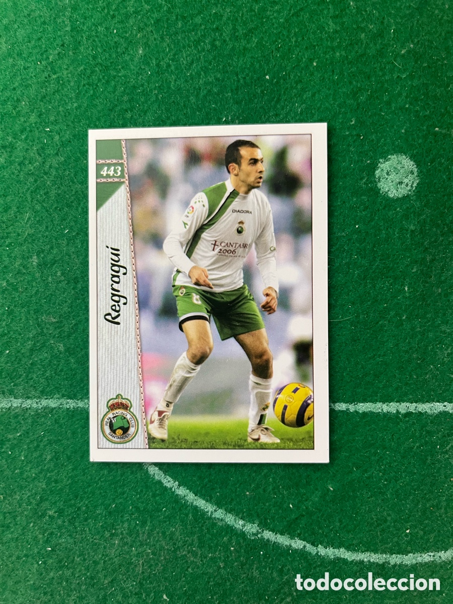 Football Stickers: 443 REGRAGUI RACING DE SANTANDER LAS FICHAS DE LA LIGA 2006 2007 MUNDICROMO