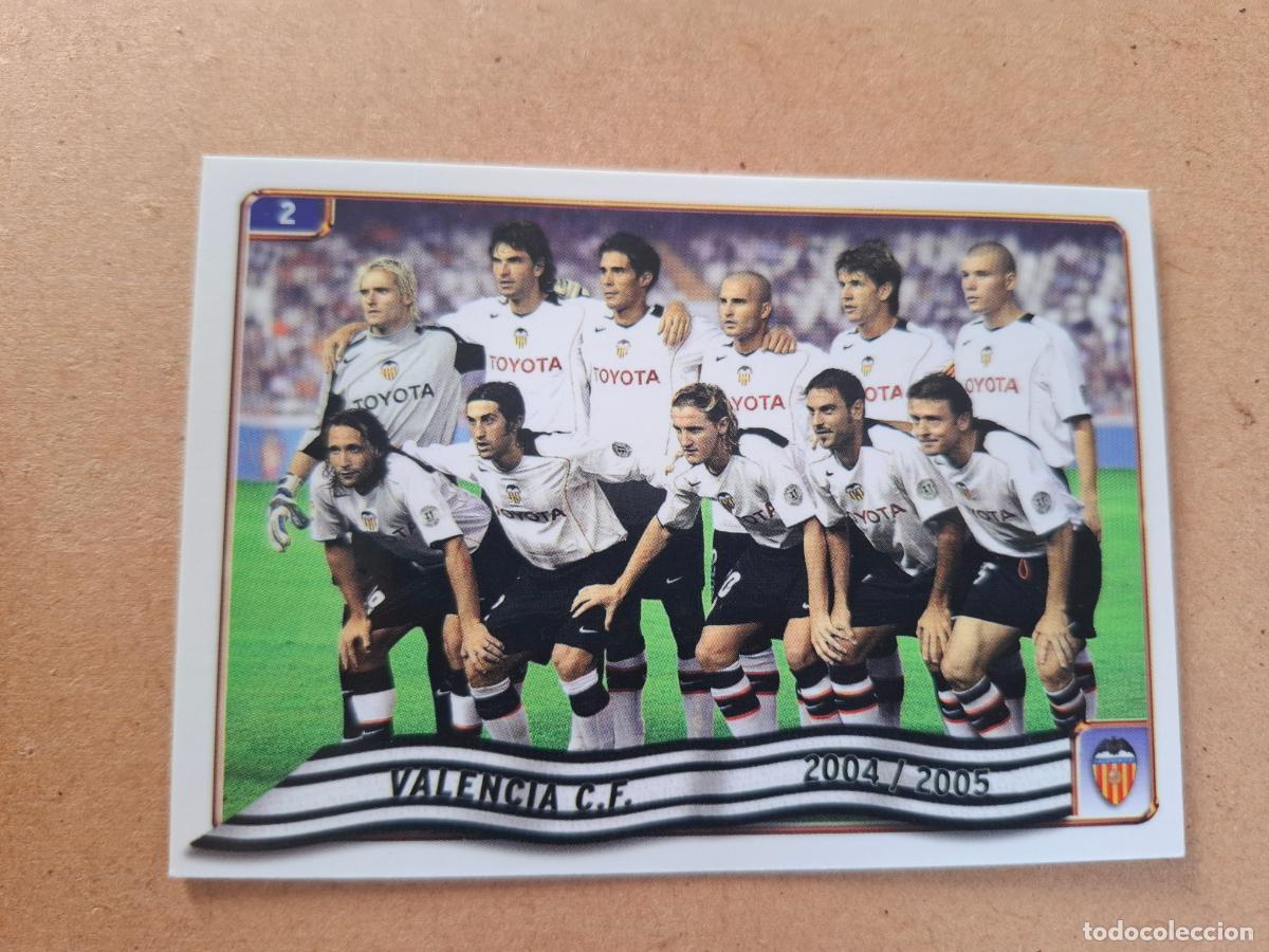 Football Stickers: MUNDICROMO 2004 2005 04 05 - 2 HIMNO ( EN VALENCIANO ) / EQUIPO - VALENCIA CF