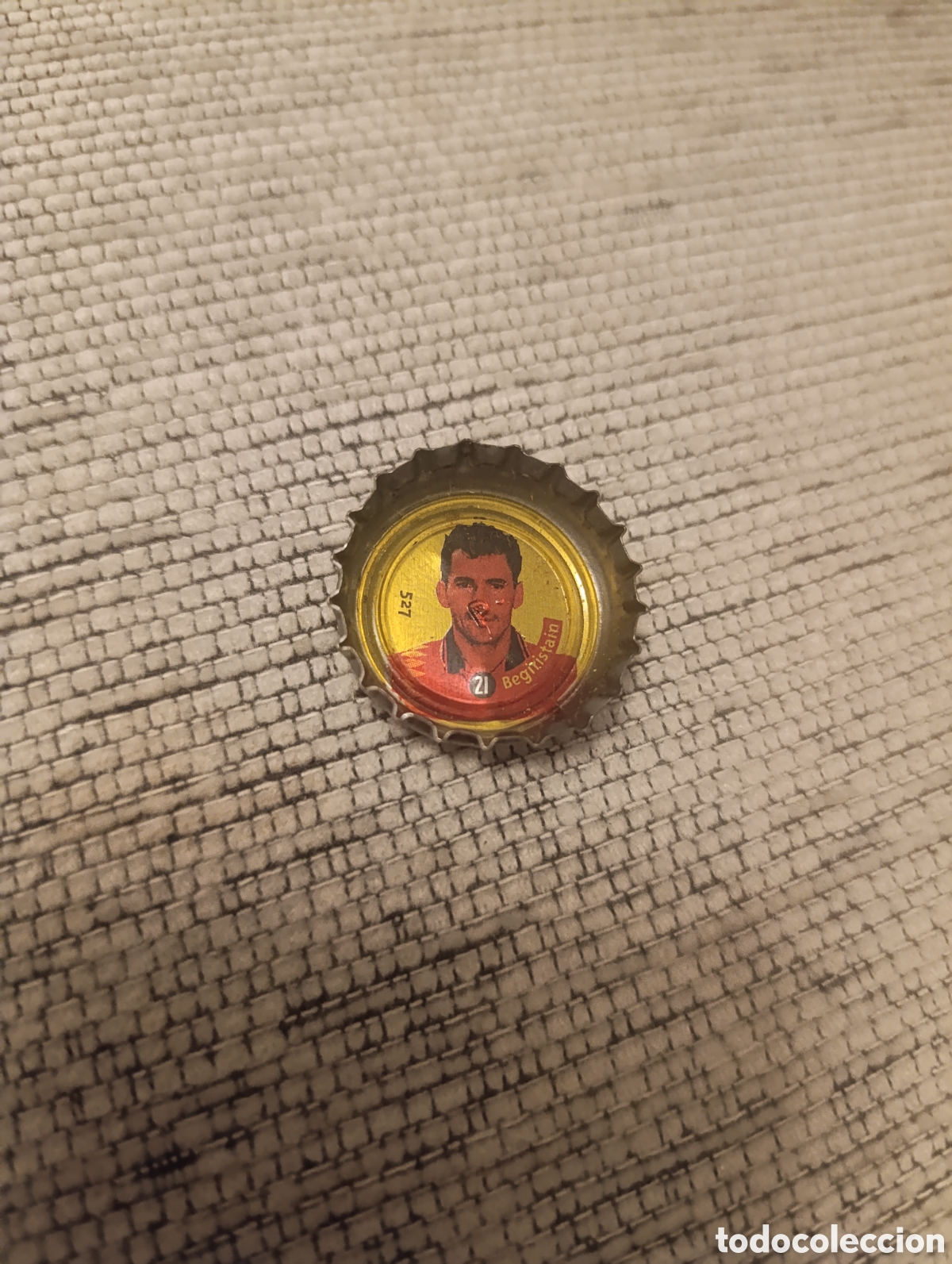Cromos de f&uacute;tbol: Chapa Coca Cola Selecci&oacute;n Espa&ntilde;ola de Futbol n 21 Begiristain