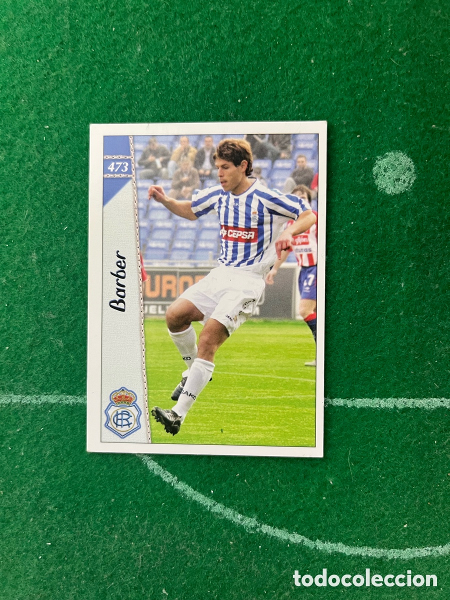 Cromos de f&uacute;tbol: 473 BARBER RECREATIVO DE HUELVA LAS FICHAS DE LA LIGA 2006 2007 MUNDICROMO