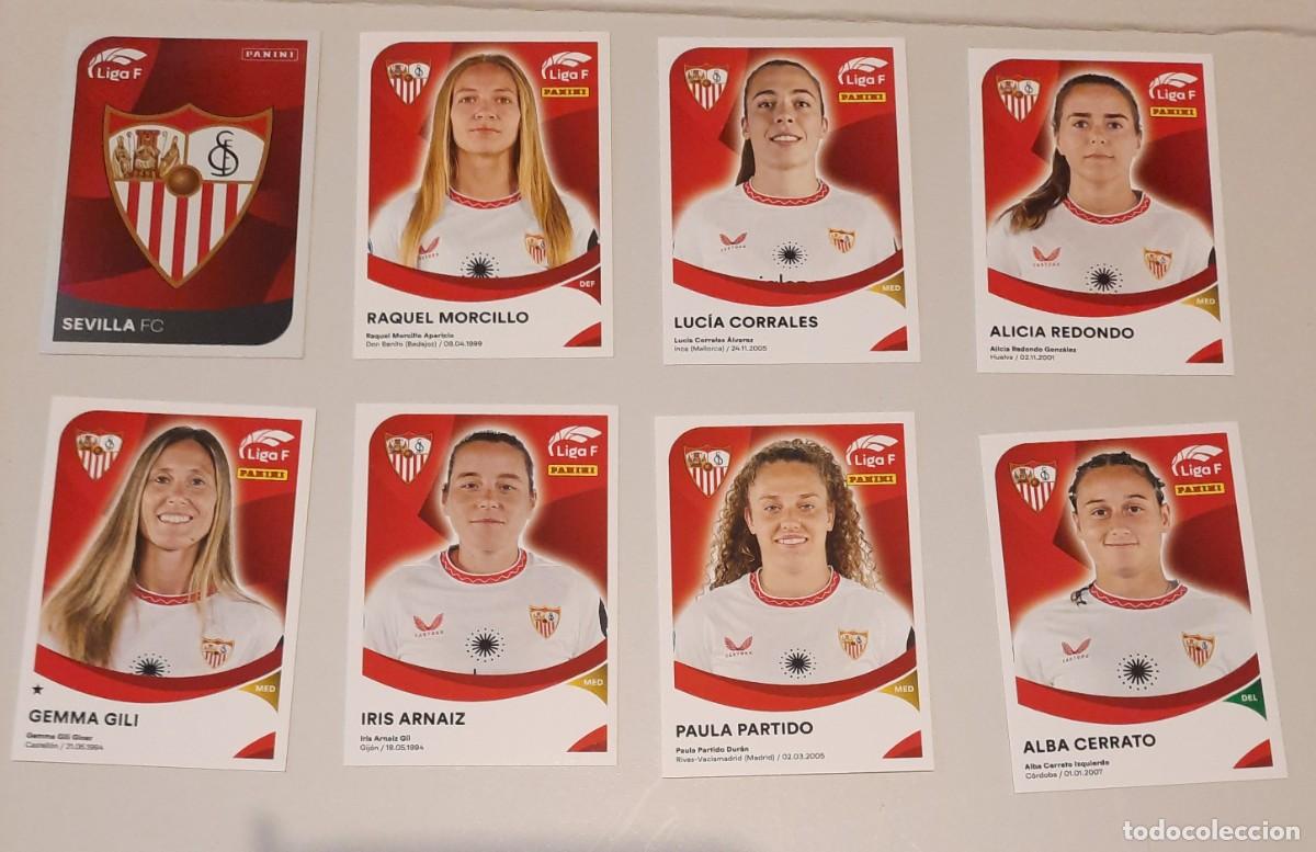 Cromos de f&uacute;tbol: 8 unid Liga Femenina F, Sevilla FC 2024
