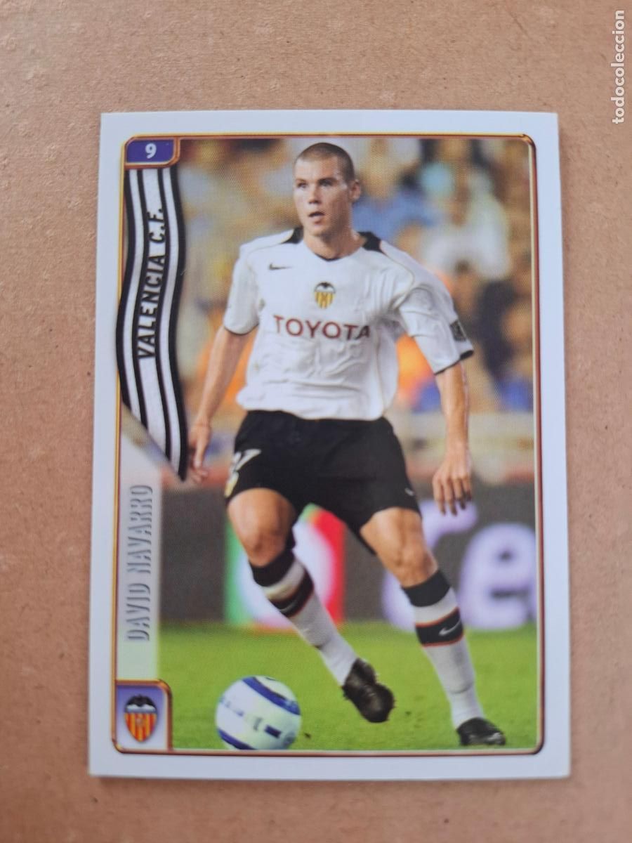 Cromos de f&uacute;tbol: MUNDICROMO 2004 2005 04 05 - 9 DAVID NAVARRO - VALENCIA CF