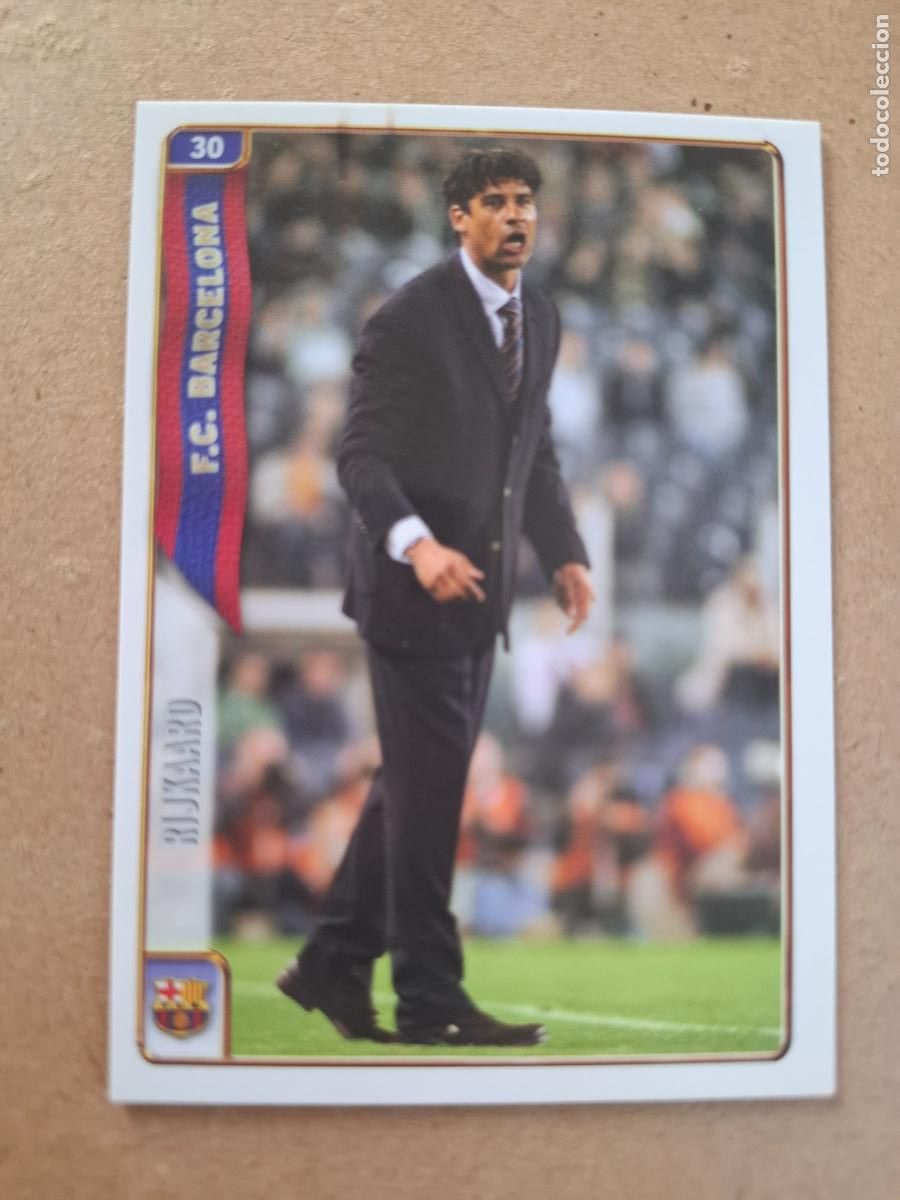 Football Stickers: MUNDICROMO 2004 2005 04 05 - 30 RIJKAARD - FC. BARCELONA