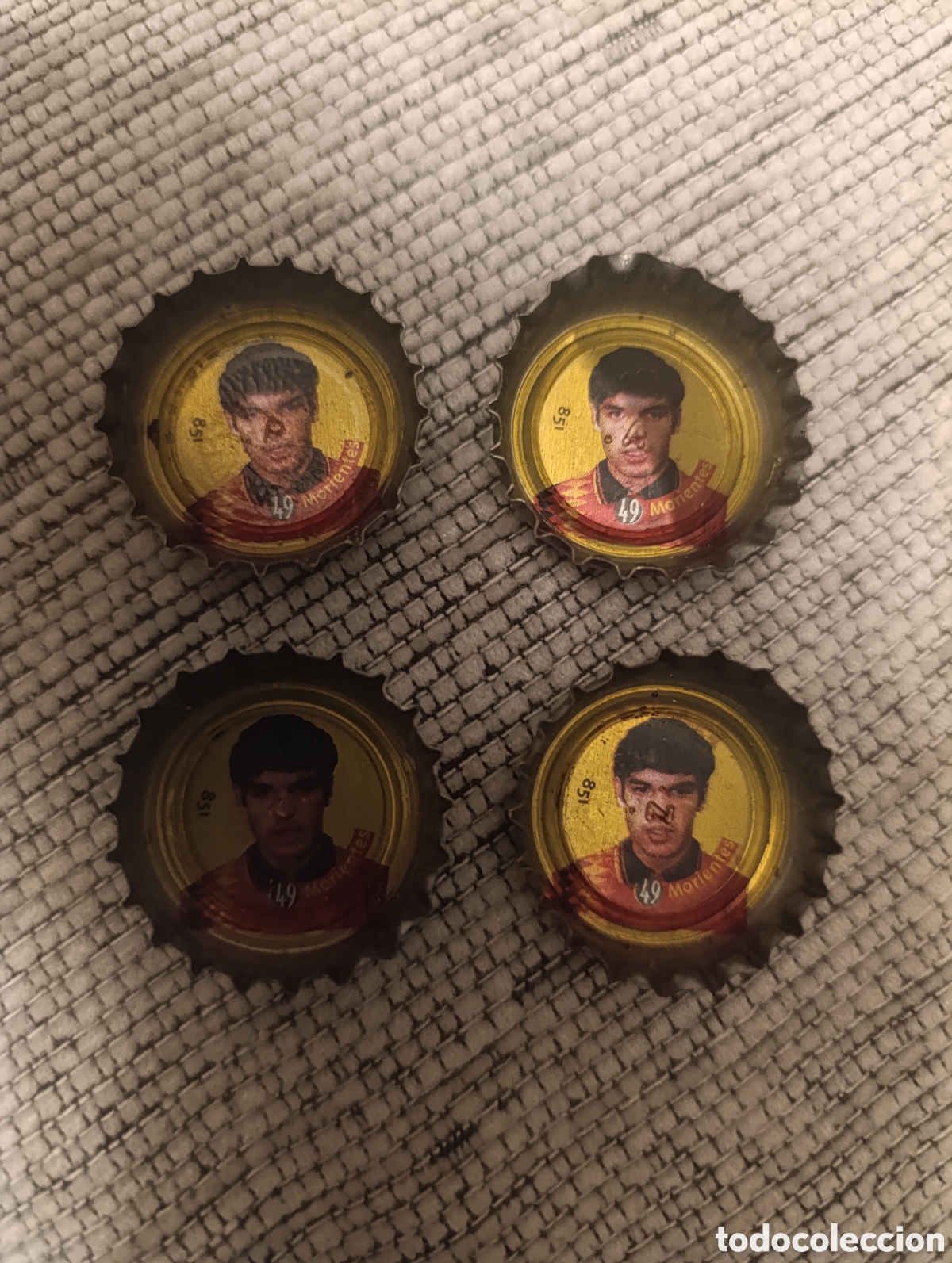 Figurine di Calcio: Chapas Coca Cola Selecci&oacute;n Espa&ntilde;ola de Futbol n 49 Morientes