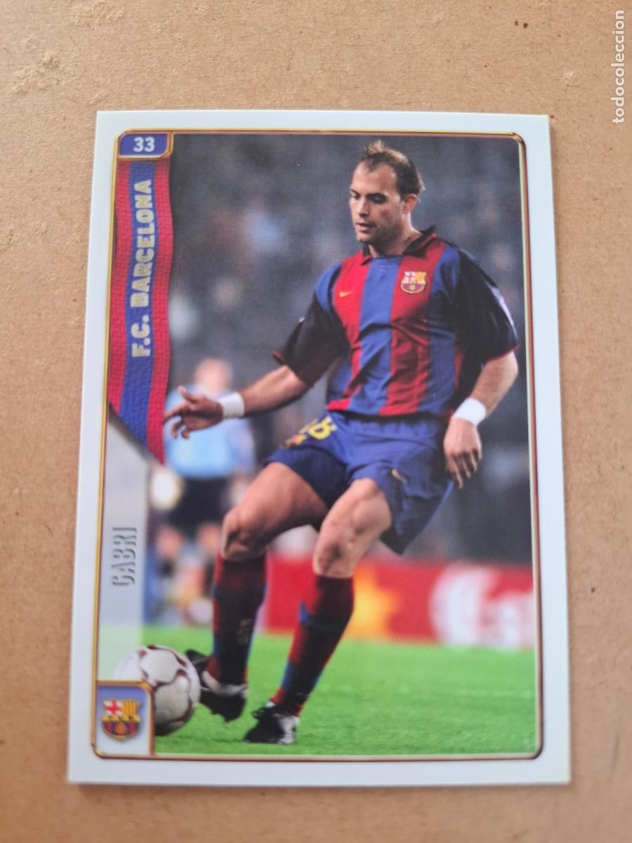 Figurine di Calcio: MUNDICROMO 2004 2005 04 05 - 33 GABRI - FC. BARCELONA