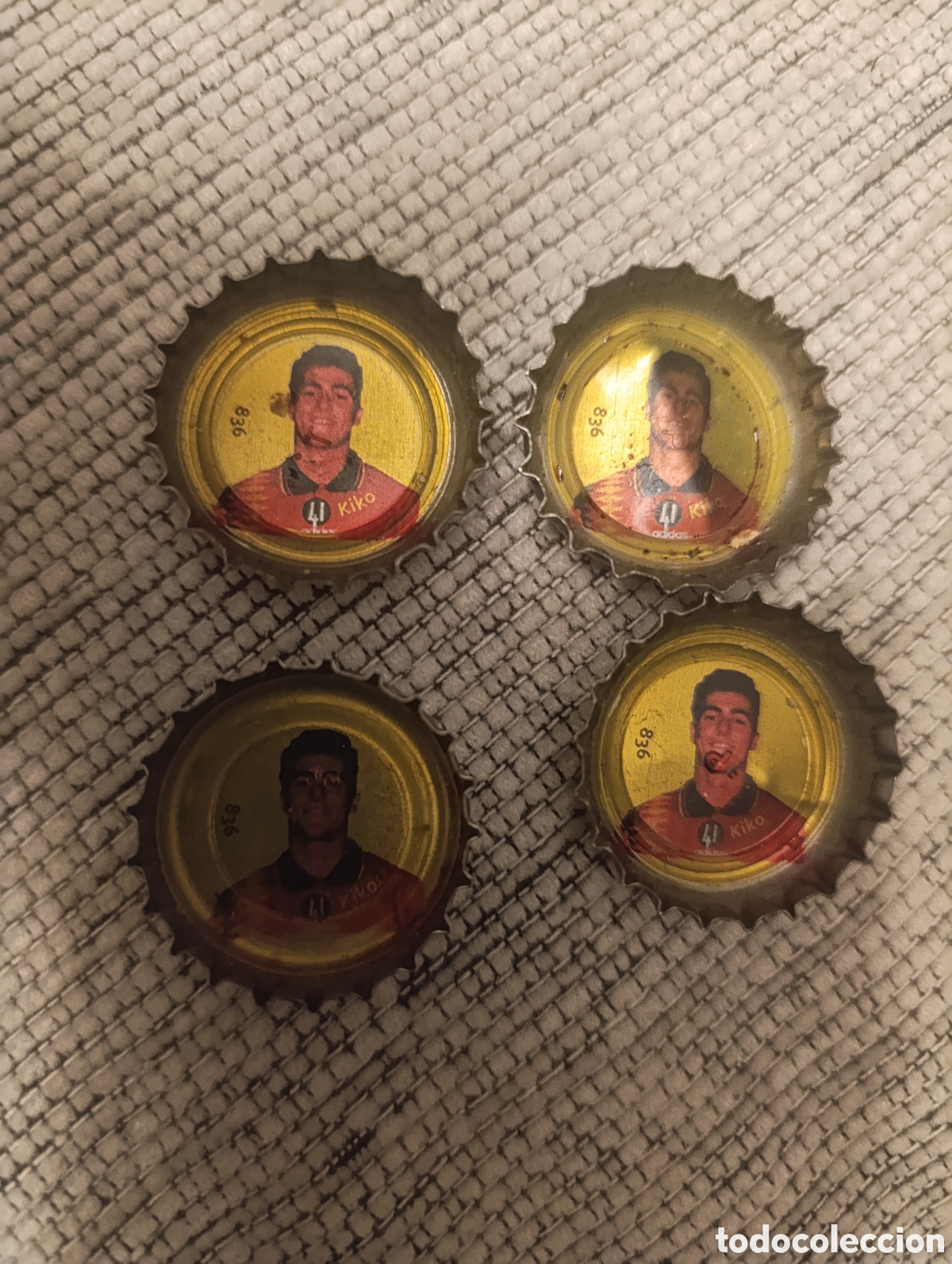 Cromos de f&uacute;tbol: Chapas Coca Cola Selecci&oacute;n Espa&ntilde;ola de Futbol n 41 Kiko