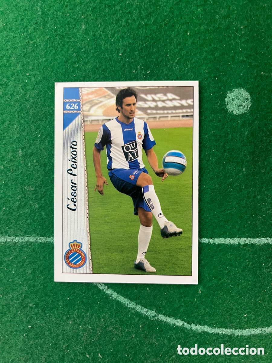 Cromos de f&uacute;tbol: 626 + C&Eacute;SAR PEIXOTO ESPANYOL LAS FICHAS DE LA LIGA 2006 2007 MUNDICROMO