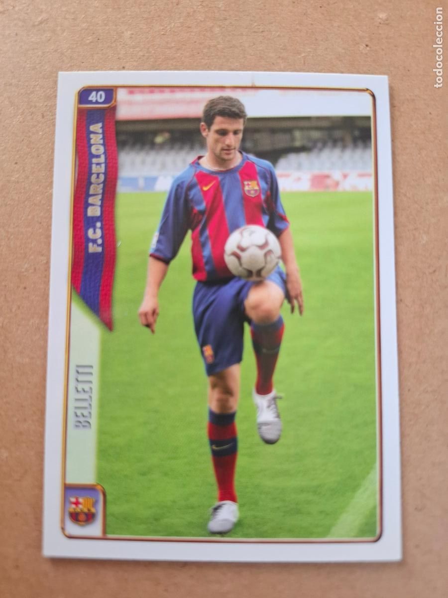 Cromos de f&uacute;tbol: MUNDICROMO 2004 2005 04 05 - 40 BELLETTI - FC. BARCELONA