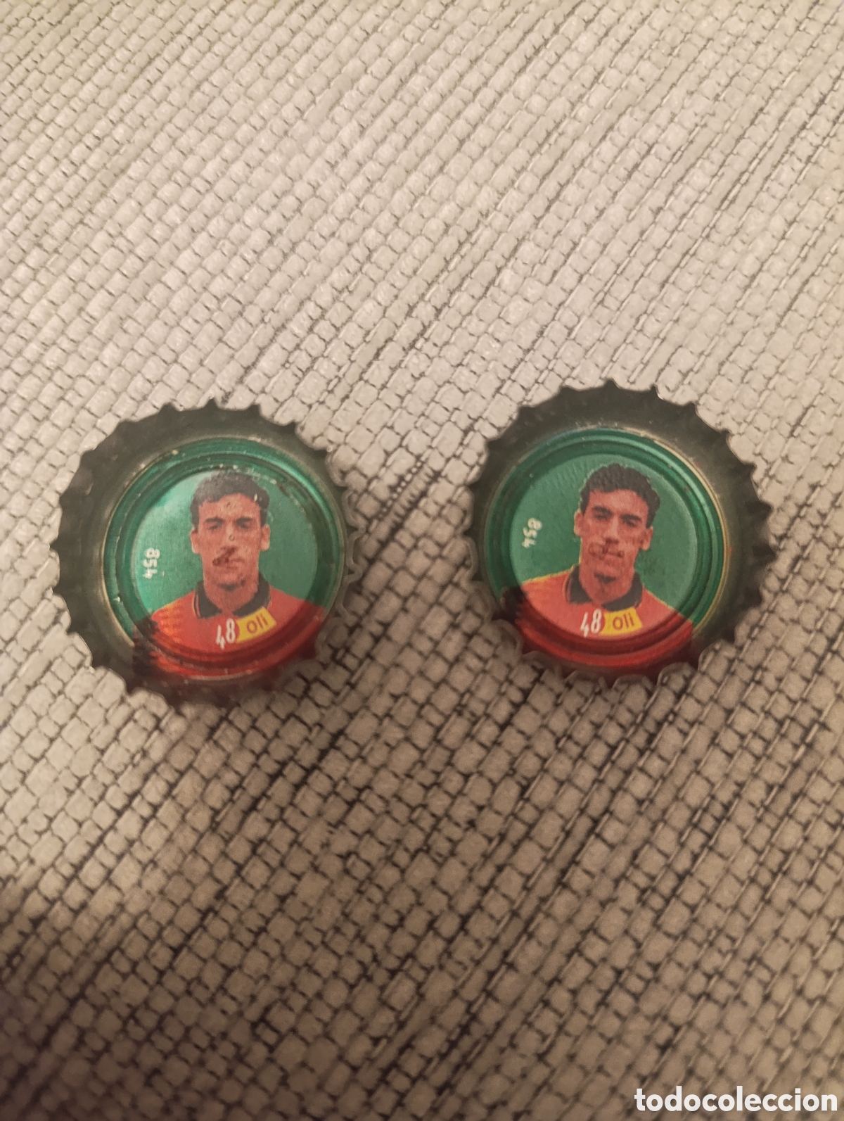 Cromos de f&uacute;tbol: Chapas Coca Cola Selecci&oacute;n Espa&ntilde;ola de Futbol n 48 Oli
