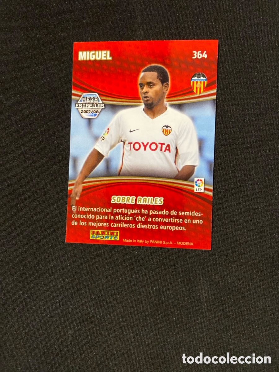 Cromos de f&uacute;tbol: MIGUEL 364 ESTRELLAS (VALENCIA) - Foto 2