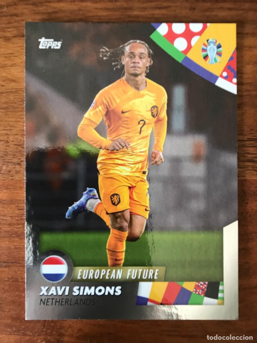 Cromos de f&uacute;tbol: XAVI SIMONS - HOLANDA - EUROPEAN FUTURE - TOPPS MOURINHO UEFA EURO 2024 24