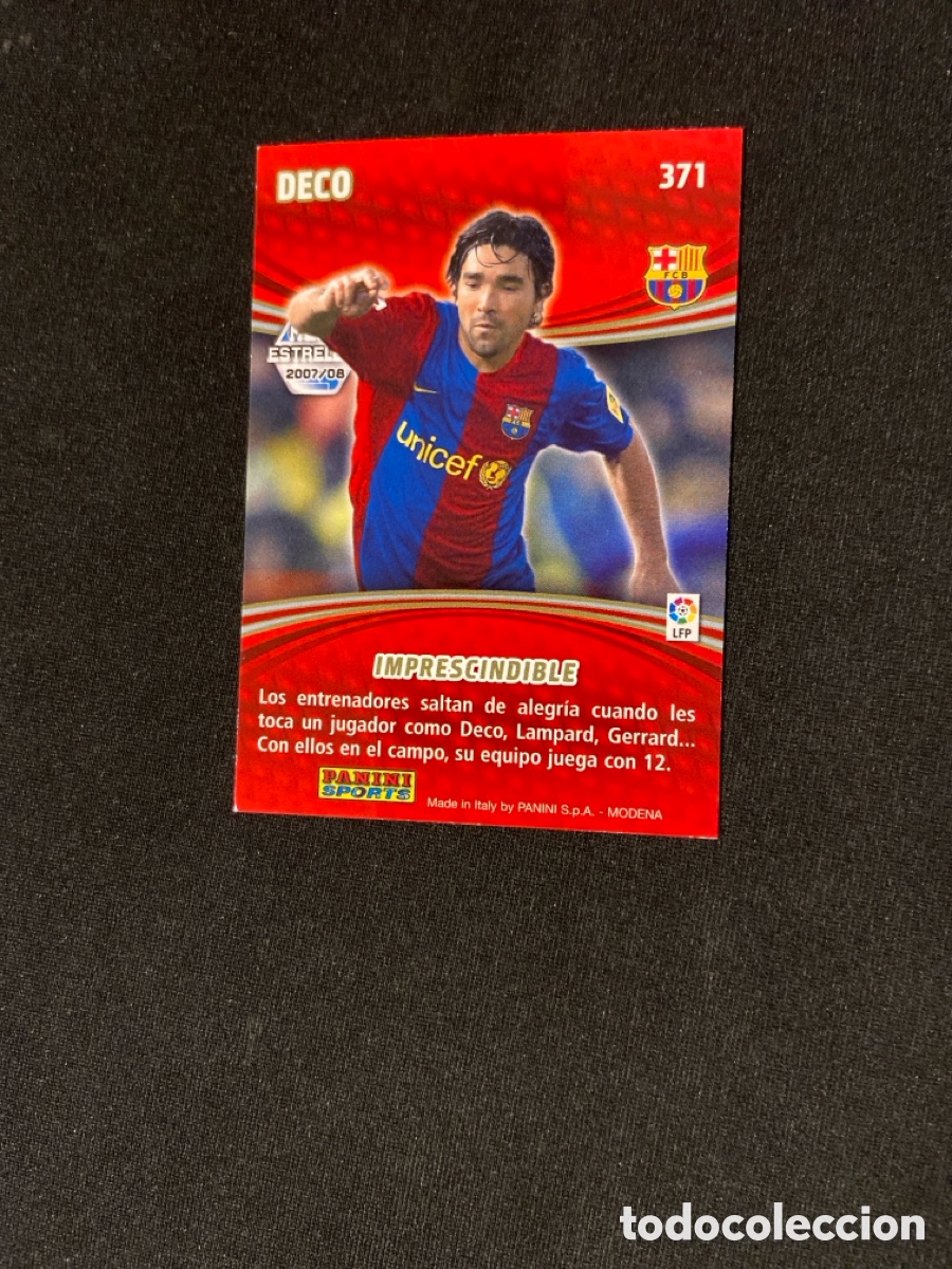 Cromos de f&uacute;tbol: DECO 371 ESTRELLAS (BARCELONA) - Foto 2