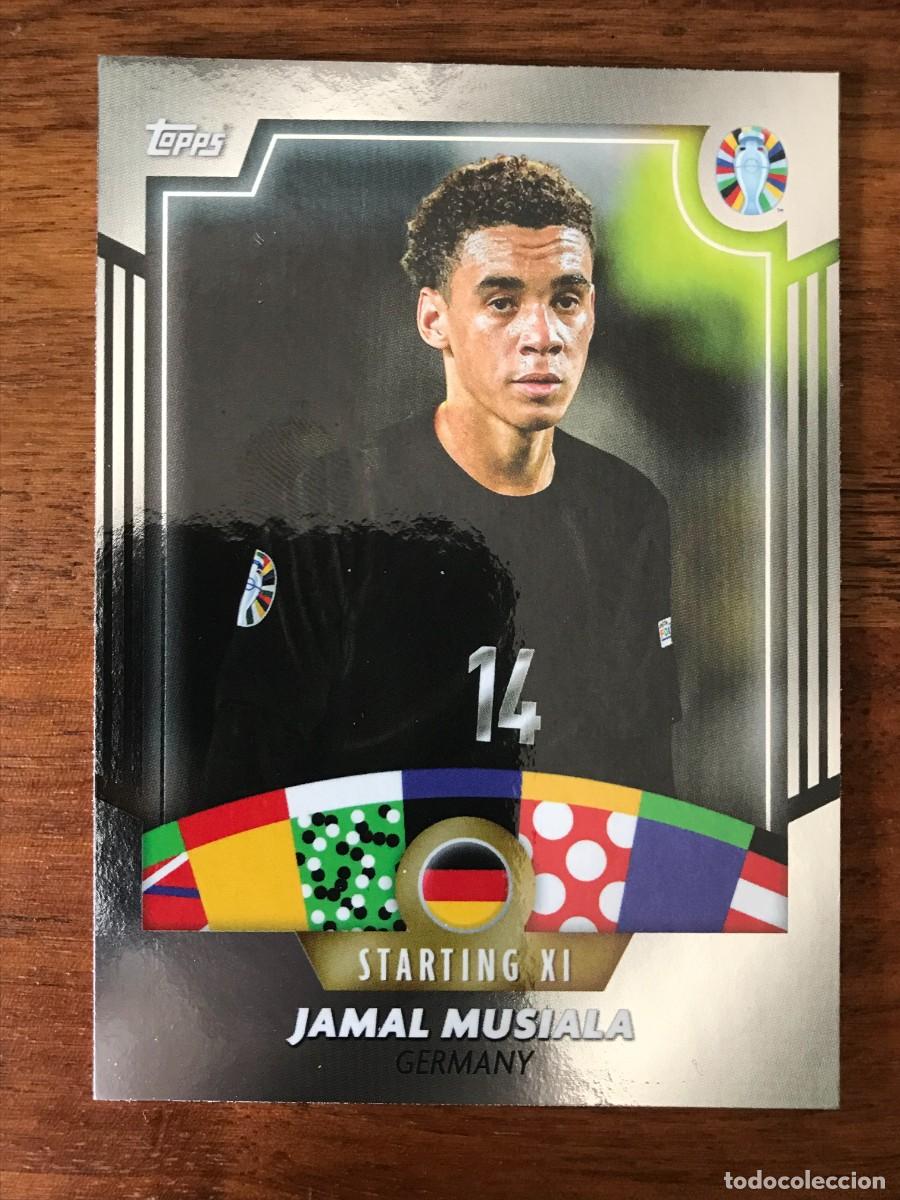 Cromos de f&uacute;tbol: JAMAL MUSIALA - ALEMANIA - STARTING XI - TOPPS MOURINHO UEFA EURO 2024 24