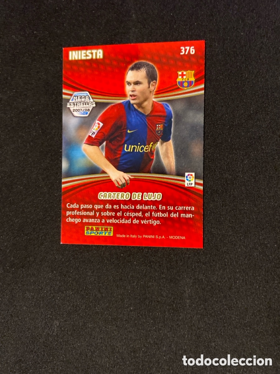 Cromos de f&uacute;tbol: INIESTA 376 ESTRELLAS (BARCELONA) - Foto 2
