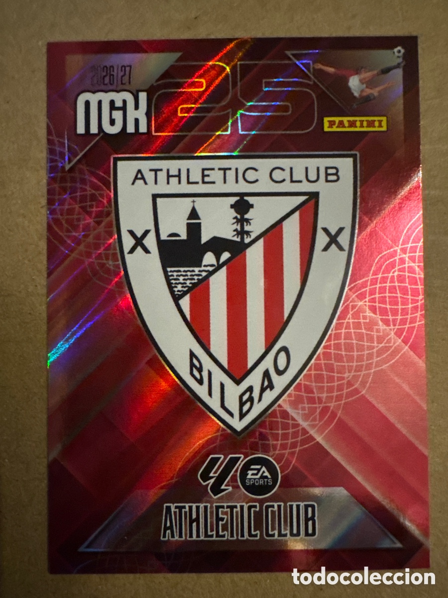 Cromos de f&uacute;tbol: # 37 Escudo Athletic Club Bilbao Megacracks 26 27 2026 2027