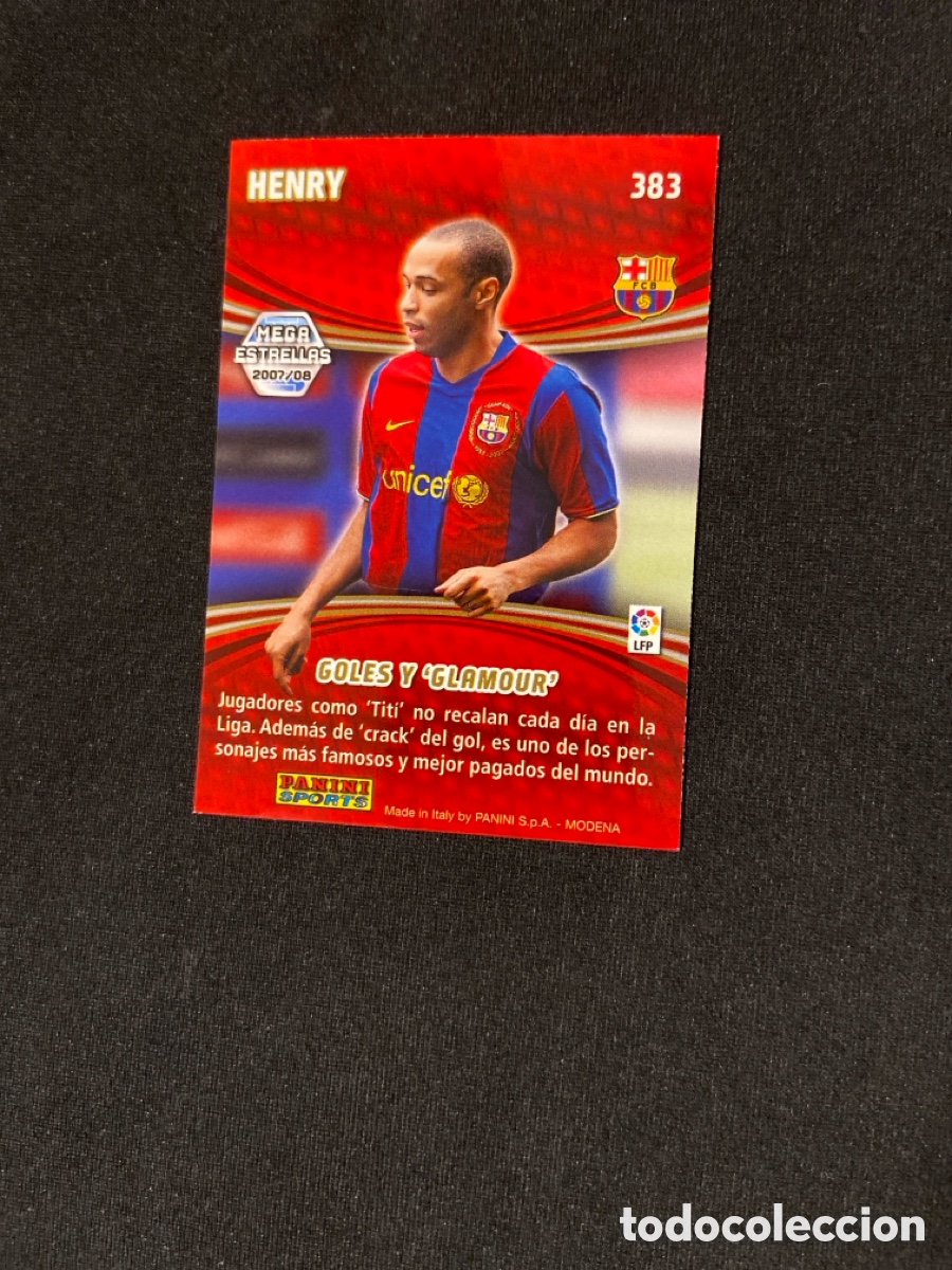 Cromos de f&uacute;tbol: HENRY 383 ESTRELLAS (BARCELONA) - Foto 2