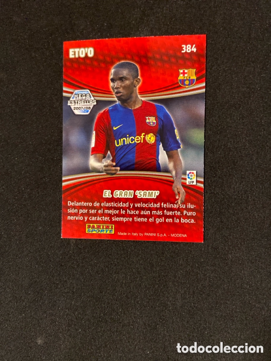 Cromos de f&uacute;tbol: ETO&rsquo;O 384 ESTRELLAS (BARCELONA) - Foto 2