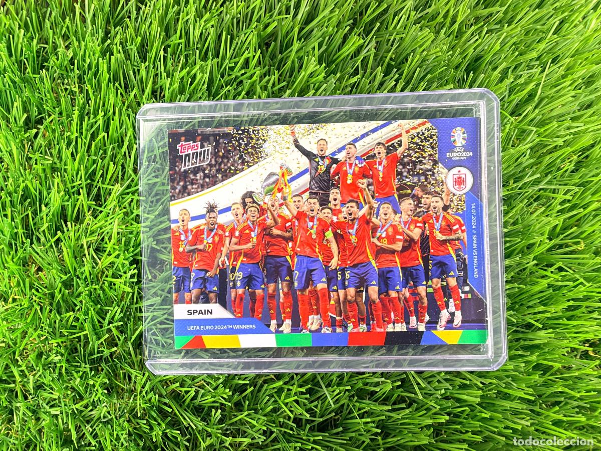 Cromos de f&uacute;tbol: N&ordm; 59 Spain - UEFA Euro 2024 Winners Espa&ntilde;a Ganadores UEFA EURO 2024 Topps Now