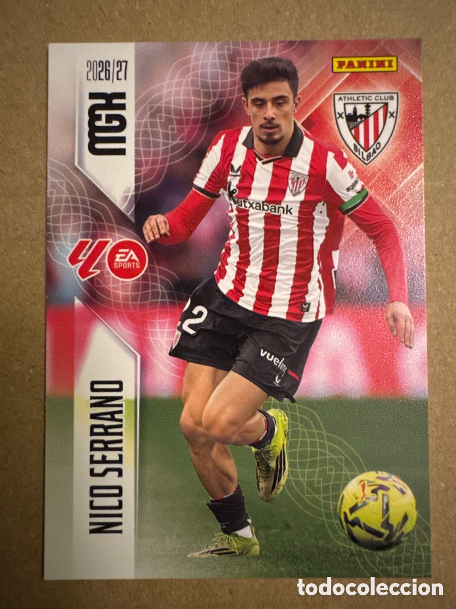 Cromos de f&uacute;tbol: # 49 Nico Serrano Athletic Club Bilbao Megacracks 26 27 2026 2027