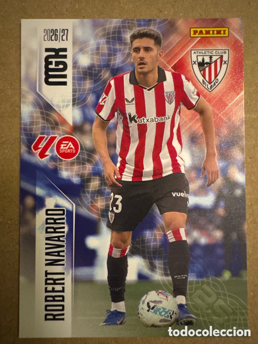 Cromos de f&uacute;tbol: # 51 Robert Navarro Athletic Club Bilbao Megacracks 26 27 2026 2027